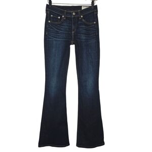 Rag & Bone Womens Low Rise Dark Wash Elephant Bell Bottom Denim Jeans Size 26